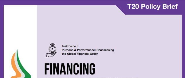 T20 Brief: Financing Climate Resilient Infrastructure in Africa